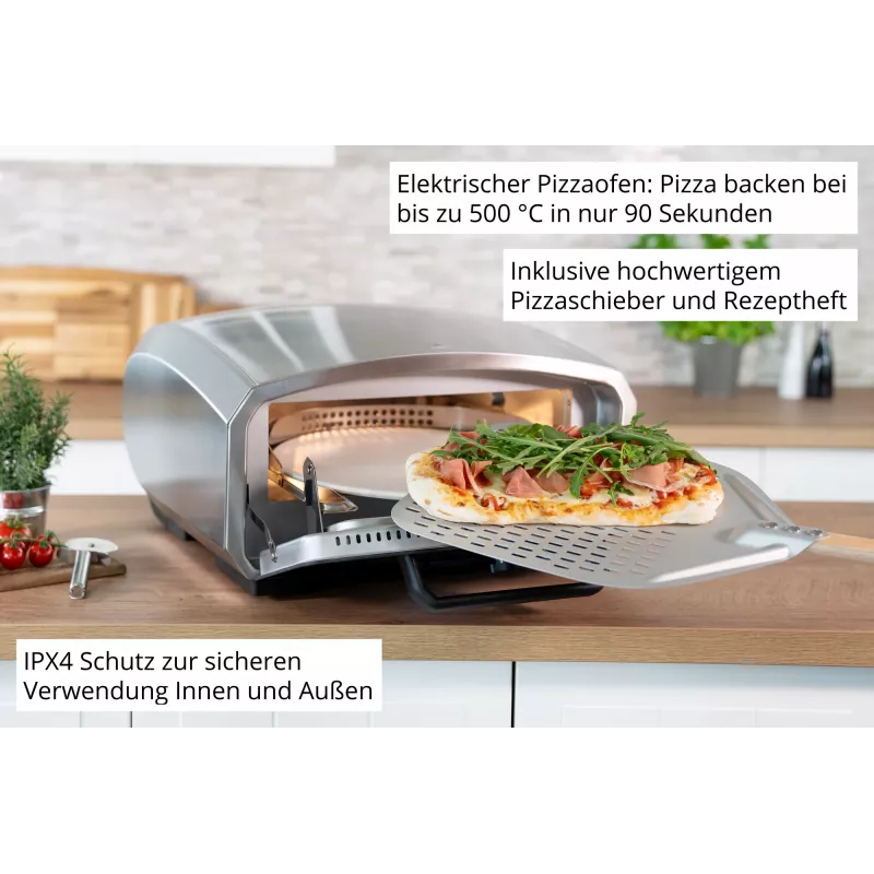 Horno de pizza Unold Enzo 68916 pizzero/horno 1 pizza(s) 2100 W acero inoxidable