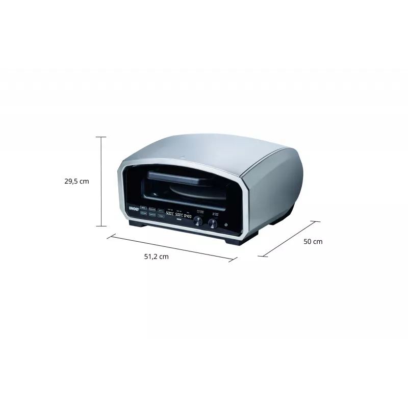 Horno de pizza Unold Enzo 68916 pizzero/horno 1 pizza(s) 2100 W acero inoxidable