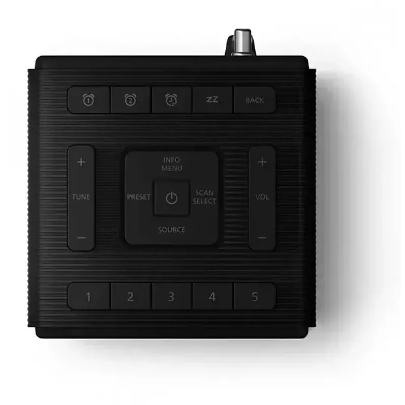 Despertador digital Philips TAR5100/10 negro 12/24h LCD Bluetooth
