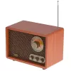 Radio portátil Adler AD 1171 – AM/FM, 10 W RMS, Bluetooth, antena externa, bronce, 290×200×172 mm