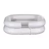 Palangana inflable ActionMed PM100AM — recipiente rectangular de higiene y rehabilitación con bomba, blanco