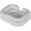 Palangana inflable de lavado ActionMed PM200AM — recipiente de higiene rectangular portátil, blanco, bomba y manguera incluidas
