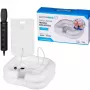 Palangana inflable de lavado ActionMed PM200AM — recipiente de higiene rectangular portátil, blanco, bomba y manguera incluidas