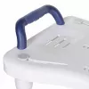 Asiento de baño ActionMed LW400AM 2 en 1 con disco giratorio de transferencia, blanco, resistente a la humedad, asiento ergonómico, orificio para colgar