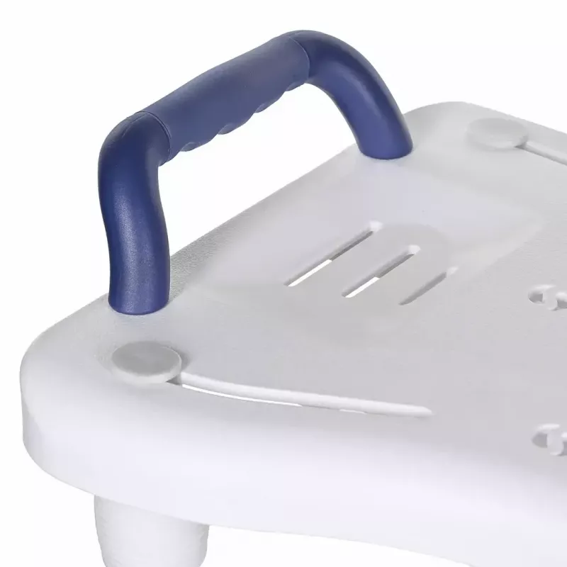 Asiento de baño ActionMed LW400AM 2 en 1 con disco giratorio de transferencia, blanco, resistente a la humedad, asiento ergonómico, orificio para colgar
