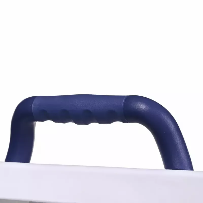Asiento de baño ActionMed LW400AM 2 en 1 con disco giratorio de transferencia, blanco, resistente a la humedad, asiento ergonómico, orificio para colgar