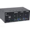 Conmutador KVM de sobremesa InLine 62652I 2 puertos doble monitor HDMI 4K USB 3.0 Audio