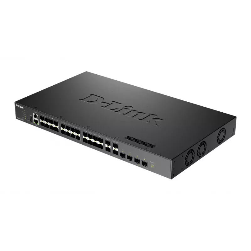 Conmutadores gestionados apilables 10 Gigabit Layer 3 D-Link, Gestionado, L3, Dúplex completo, Montaje en rack