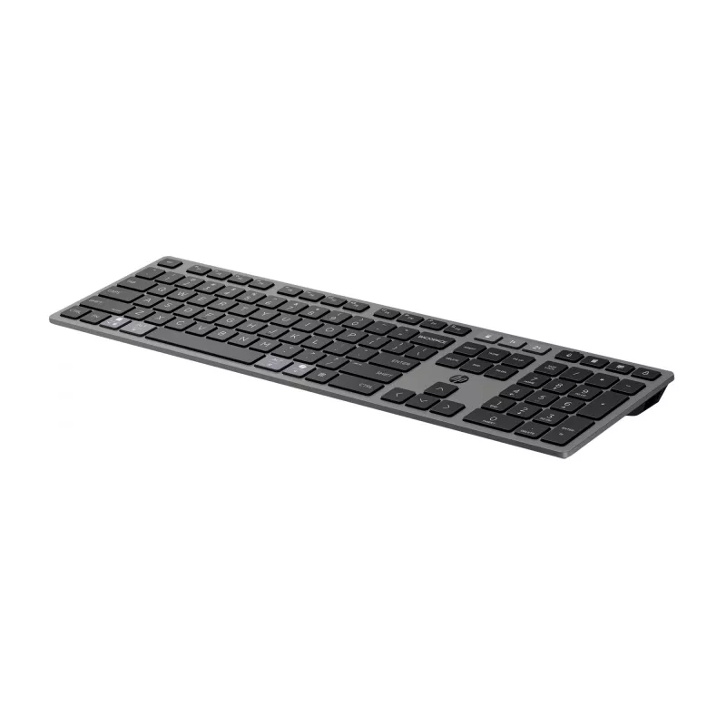 HP 725 Teclado Inalámbrico Recargable Multi-Dispositivo, 499 g, 420,5 x 120,7 x 17,7 mm