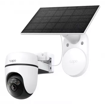 TP-Link Tapo Kit Cámara de Seguridad con Panel Solar y Giro/Inclinación