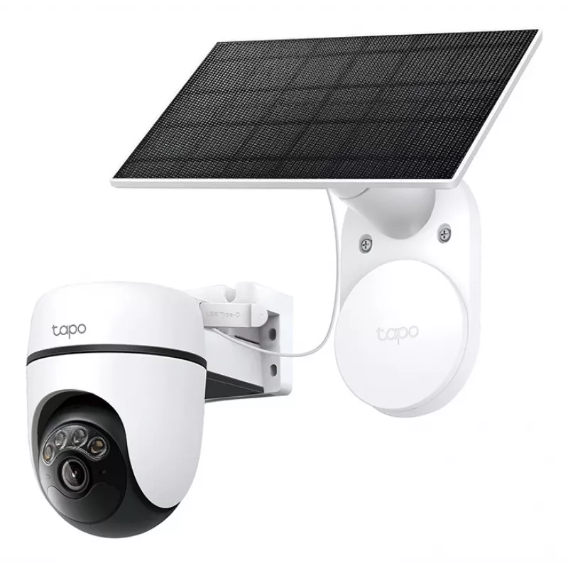 TP-Link Tapo Kit Cámara de Seguridad con Panel Solar y Giro/Inclinación