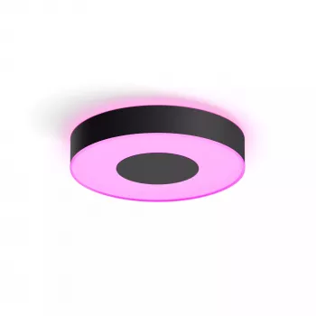 Lámpara de Techo Inteligente Philips Hue Infuse Negra Bluetooth LED, Ø 381 mm, H 86 mm