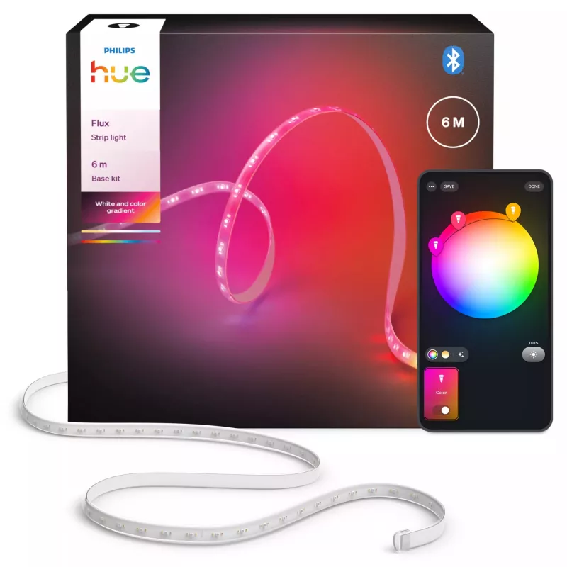 Philips Hue Flux 929004610702 tira LED inteligente, 6 m, 16 W