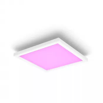 Philips Surimu Square Panel, Lámpara de Techo Inteligente, Bluetooth/Zigbee, Blanco, Aluminio, Multi, 2000 K