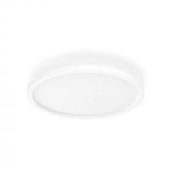 Philips Aurelle Hue Lámpara Panel Redonda, Lámpara de Techo Inteligente, Bluetooth/Zigbee, Blanco, LED, Aluminio, Variable