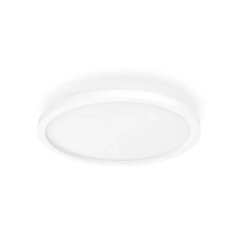 Philips Aurelle Hue Lámpara Panel Redonda, Lámpara de Techo Inteligente, Bluetooth/Zigbee, Blanco, LED, Aluminio, Variable