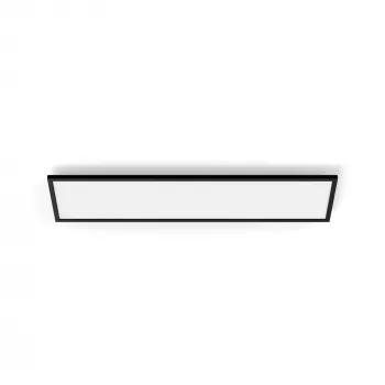 Lámpara de Techo Inteligente Signify Philips Aurelle Rectangle Panel — Bluetooth/Zigbee, 1200×300×48 mm, Negro