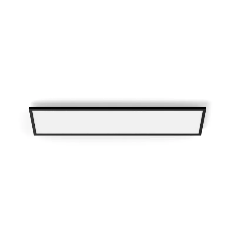 Lámpara de Techo Inteligente Signify Philips Aurelle Rectangle Panel — Bluetooth/Zigbee, 1200×300×48 mm, Negro