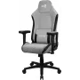 Silla gaming universal AEROCOOL CROWNASHGR — asiento/respaldo acolchados grises, reposabrazos 2D, estructura de acero, pistón de gas clase 4, peso máximo del usuario 150 kg