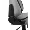 Silla gaming universal AEROCOOL CROWNASHGR — asiento/respaldo acolchados grises, reposabrazos 2D, estructura de acero, pistón de gas clase 4, peso máximo del usuario 150 kg