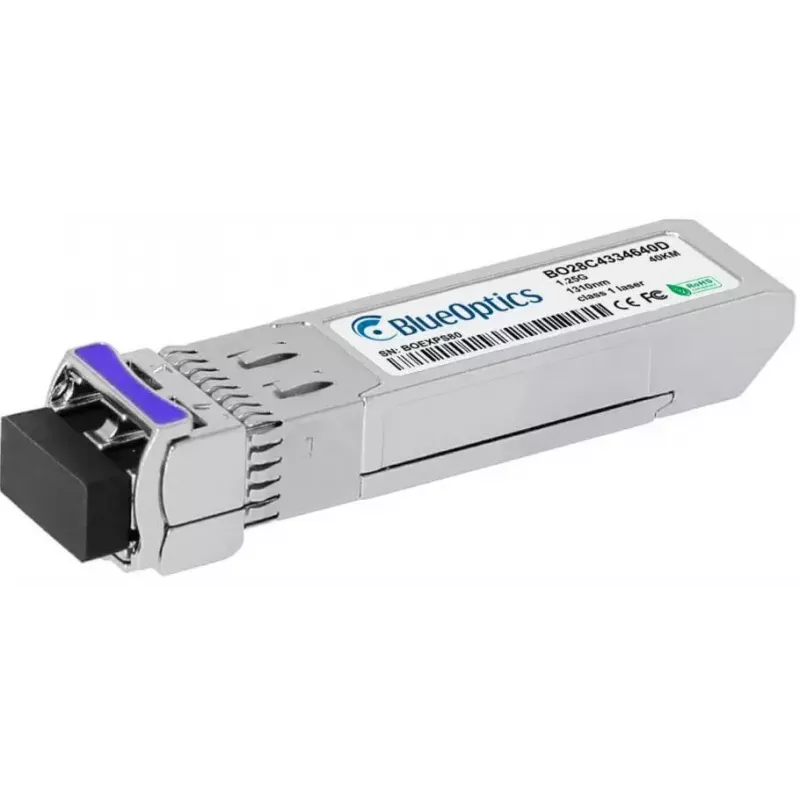 Transceptor SFP de fibra óptica BlueOptics AT-SPBD40DUAL-14-BO, interfaz cSFP, conector LC, Aluminio