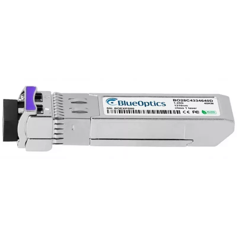 Transceptor SFP de fibra óptica BlueOptics AT-SPBD40DUAL-14-BO, interfaz cSFP, conector LC, Aluminio