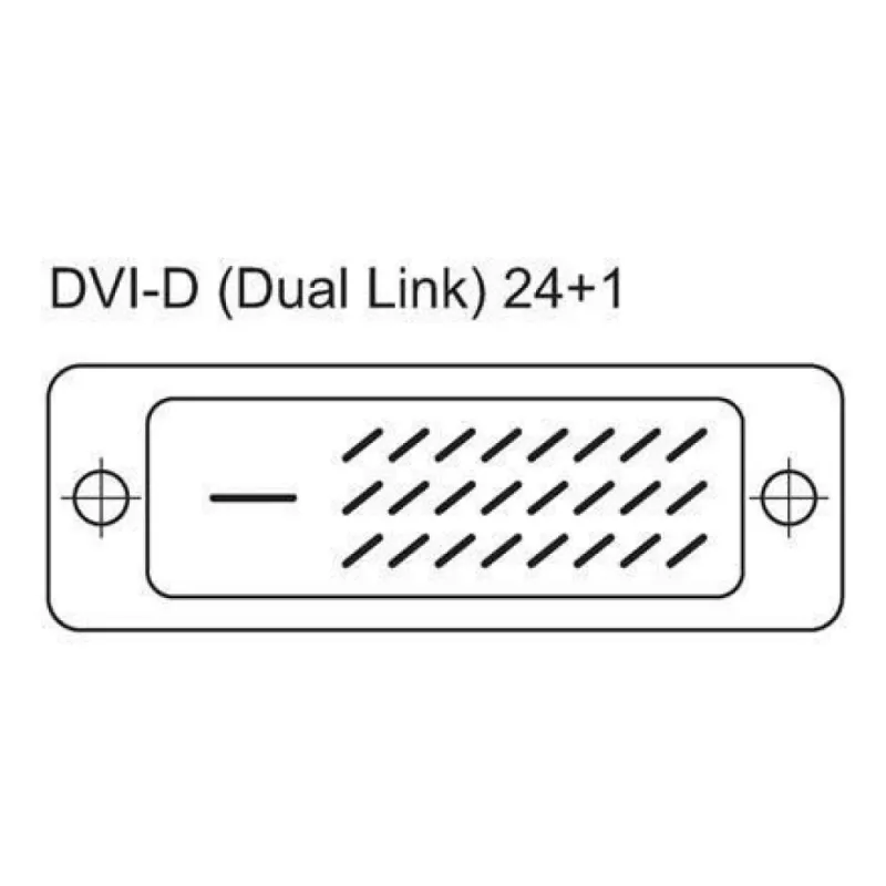 Techly Cable DVI digital Dual Link (DVI-D) con ferrita 20 m ICOC DVI-8120F