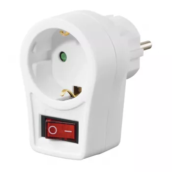 Hama 00223212 Adaptador de enchufe Tipo F Blanco