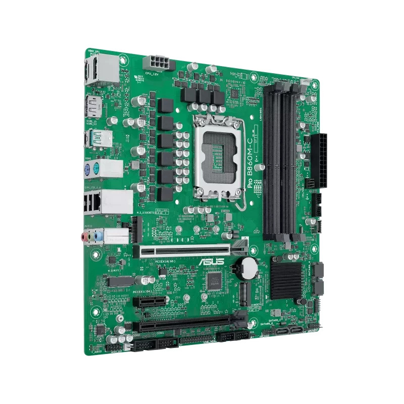 Placa base ASUS PRO B860M-C-CSM — Intel B860, LGA 1851 (Socket V1), Micro ATX, 4× DIMM DDR5, 256 GB máx.