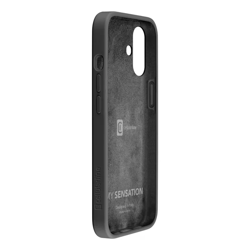 Cellularline Sensation – funda para iPhone 16 de silicona soft-touch, funda, Apple, iPhone 16, 15,5 cm (6,1