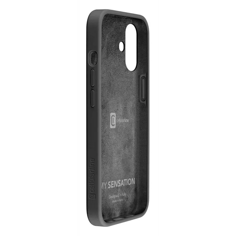 Cellularline Sensation – funda para iPhone 16 de silicona soft-touch, funda, Apple, iPhone 16, 15,5 cm (6,1