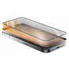 Cellularline Fortified Xtreme Glass - iPhone 16 vidrio templado ultrarresistente con bordes reforzados, fácil de instalar y extremadamente resistente