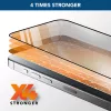 Cellularline Fortified Xtreme Glass - iPhone 16 vidrio templado ultrarresistente con bordes reforzados, fácil de instalar y extremadamente resistente