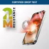 Cellularline Fortified Xtreme Glass - iPhone 16 vidrio templado ultrarresistente con bordes reforzados, fácil de instalar y extremadamente resistente