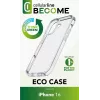 Cellularline Become Case - Funda para iPhone 16 de plástico 100 % reciclado