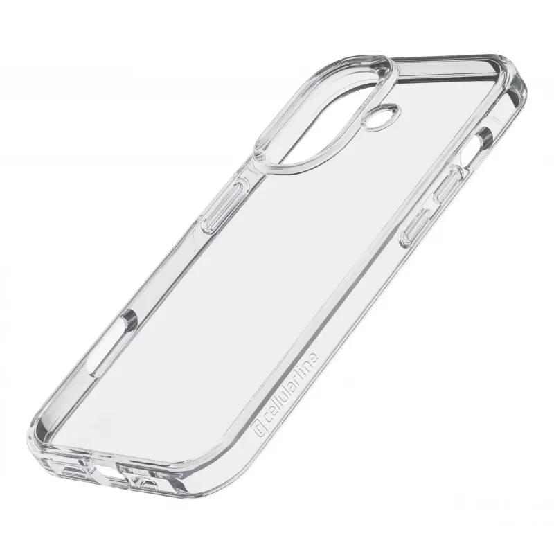 Cellularline Become Case - Funda para iPhone 16 de plástico 100 % reciclado