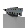 ICY BOX IB-MSA106-HH Soporte pasivo Hub USB Negro