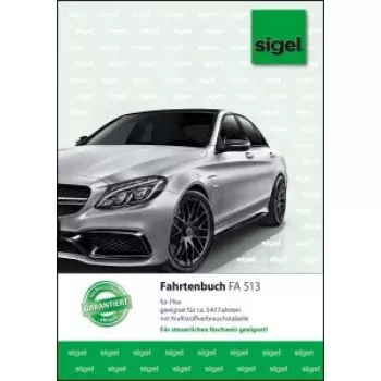 Sigel FA513 libro de registro de viajes (coche), A5, 32 hojas