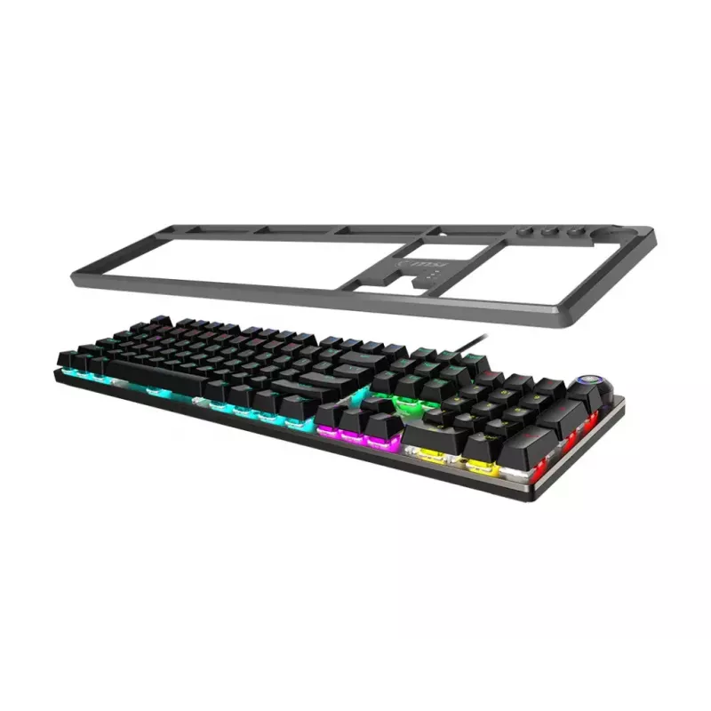 Teclado gaming MSI FORGE GK310 RED DE Mecánico USB QWERTY Negro