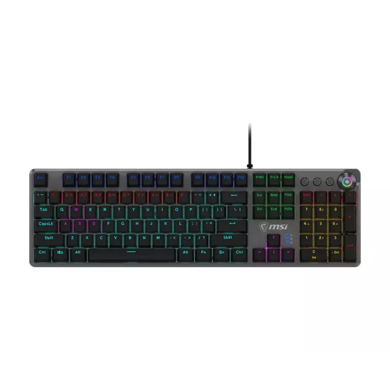 Teclado gaming MSI FORGE GK310 RED DE Mecánico USB QWERTY Negro