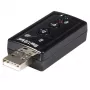 StarTech.com Adaptador de audio estéreo USB Virtual 7.1 Tarjeta de sonido externa