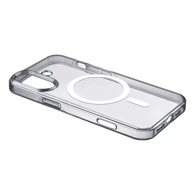 Cellularline Gloss Mag – Funda magnética para iPhone 16 para cargar y fijar al cargador MagSafe
