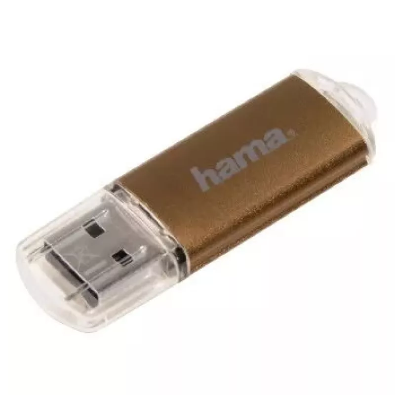 Hama 32GB Laeta memoria USB Type-A 2.0 marrón, transparente