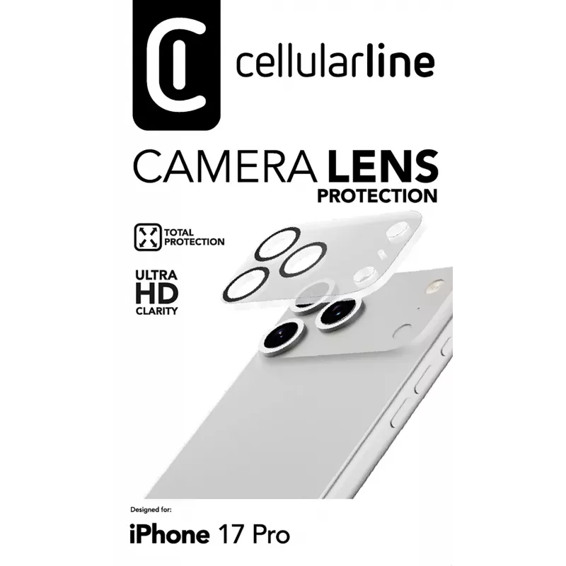 Cellularline objetivo de cámara - iPhone 17 Pro protección para la cámara