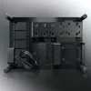 RAIJINTEK Paean caja para PC de sobremesa – negra transparente, ATX/Micro-ATX/Mini-ITX, 4x USB 3.2 Gen1, 3x bahías de 3,5 pulgadas + 3x de 2,5 pulgadas
