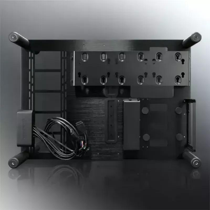 RAIJINTEK Paean caja para PC de sobremesa – negra transparente, ATX/Micro-ATX/Mini-ITX, 4x USB 3.2 Gen1, 3x bahías de 3,5 pulgadas + 3x de 2,5 pulgadas