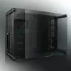 RAIJINTEK Paean caja para PC de sobremesa – negra transparente, ATX/Micro-ATX/Mini-ITX, 4x USB 3.2 Gen1, 3x bahías de 3,5 pulgadas + 3x de 2,5 pulgadas