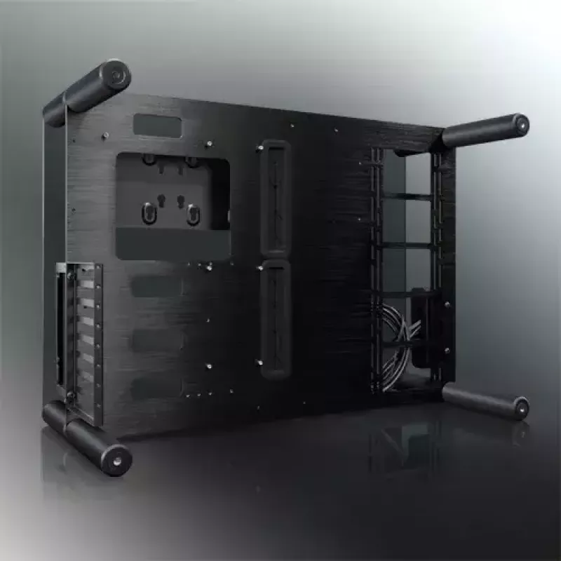 RAIJINTEK Paean caja para PC de sobremesa – negra transparente, ATX/Micro-ATX/Mini-ITX, 4x USB 3.2 Gen1, 3x bahías de 3,5 pulgadas + 3x de 2,5 pulgadas