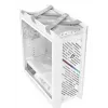 Caja para PC ASUS ROG Strix Helios II Midi Tower blanca — compatible con EATX/ATX/Micro-ATX/Mini-ITX, 3x140mm frontal + 1x140mm trasero, 2× bahías de 3,5 pulgadas + 4× de 2,5 pulgadas, cristal templado