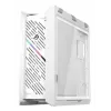 Caja para PC ASUS ROG Strix Helios II Midi Tower blanca — compatible con EATX/ATX/Micro-ATX/Mini-ITX, 3x140mm frontal + 1x140mm trasero, 2× bahías de 3,5 pulgadas + 4× de 2,5 pulgadas, cristal templado